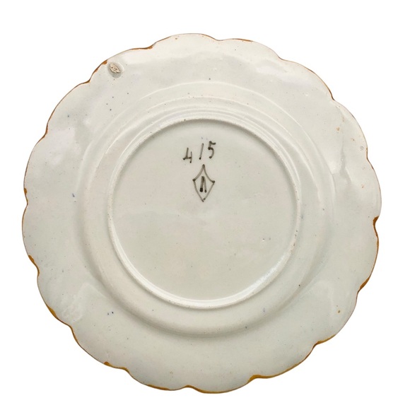 Antique Italian Majolica Wall Plates Renaissance Raffaellesco Dragons Italy 3pcs - Picture 13 of 14